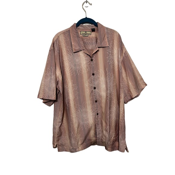 Tommy Bahama vintage Strip Silk Top Size XXL - Picture 1 of 7
